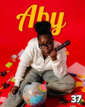 Affiche du spectacle d’Aby au Point Virgule (classé 37e)